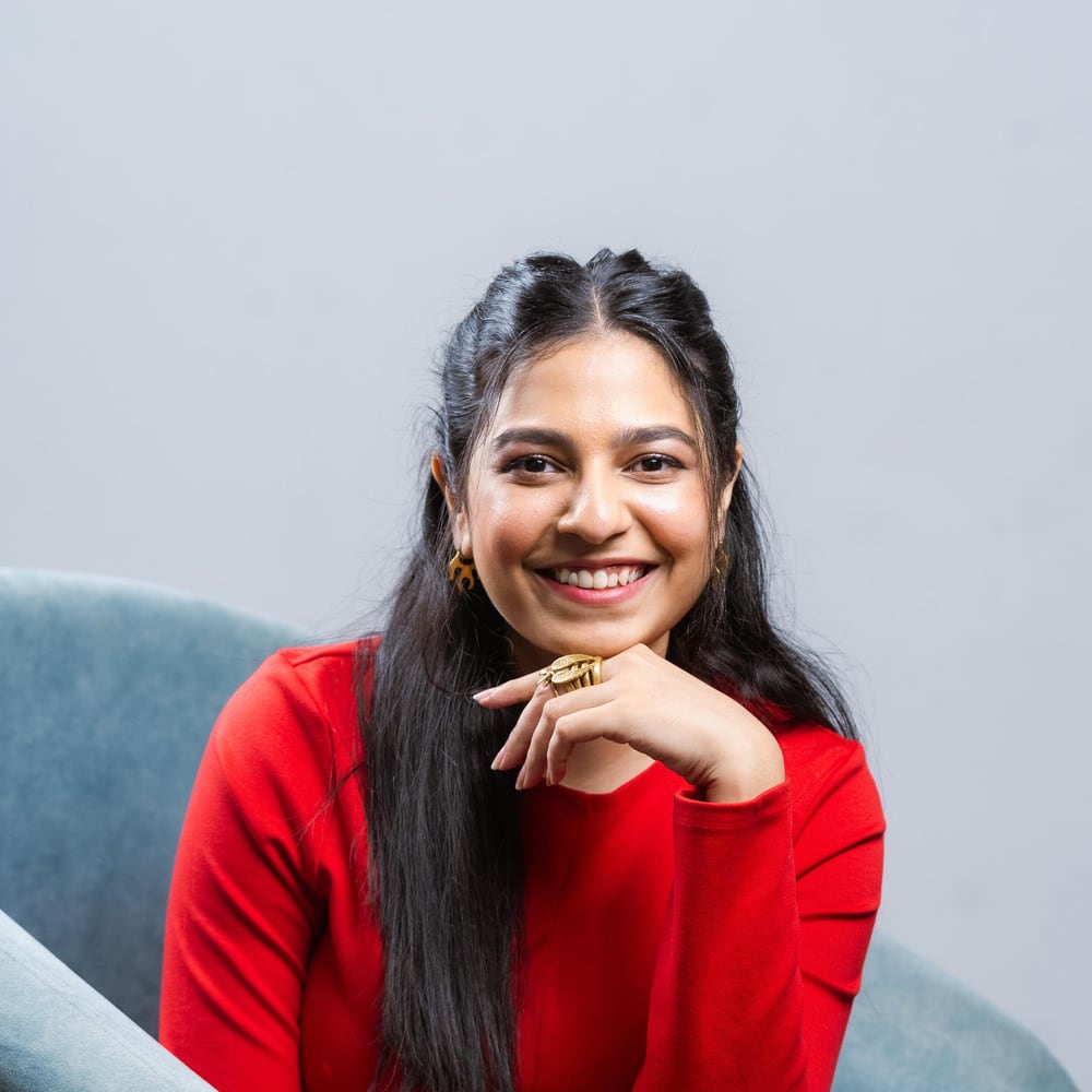 Naveena Srinivasan leading a workshop